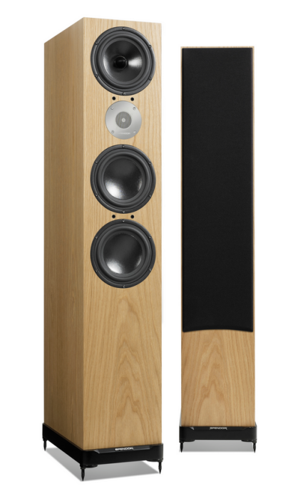 oak floor standing speakers